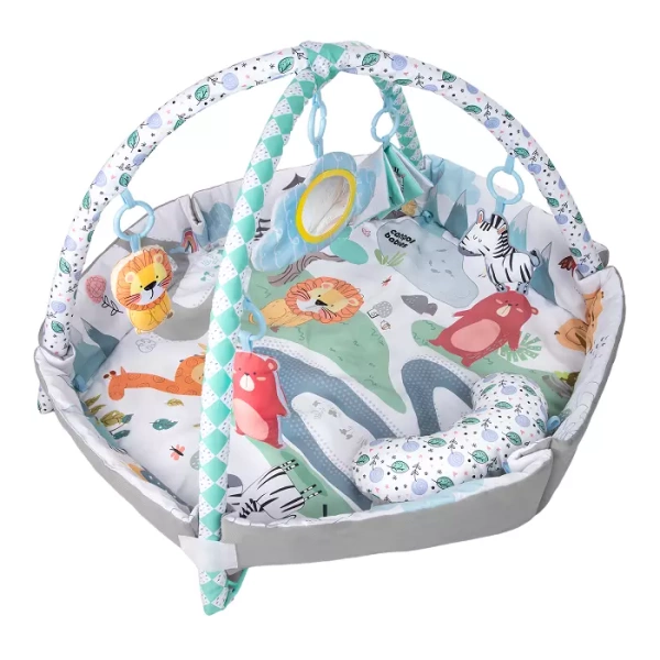 CANPOL BABIES - edukacyjna mata do zabawy kojec dla dzieci 0m+ | SAFARI