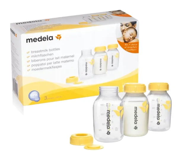 MEDELA - zestaw: 3 butelki na pokarm 150ml | 0 m+