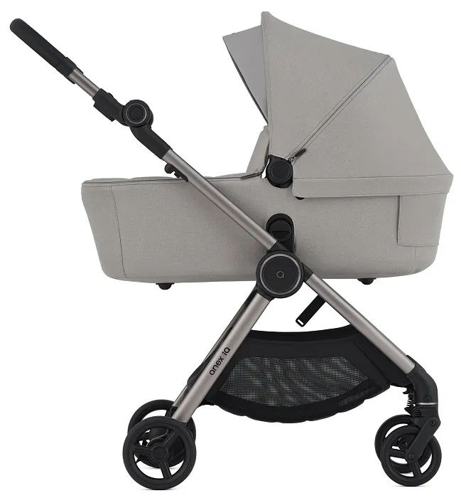 ANEX IQ Premium - wózek wielofunkcyjny, zestaw 3w1 z buggy | Silve