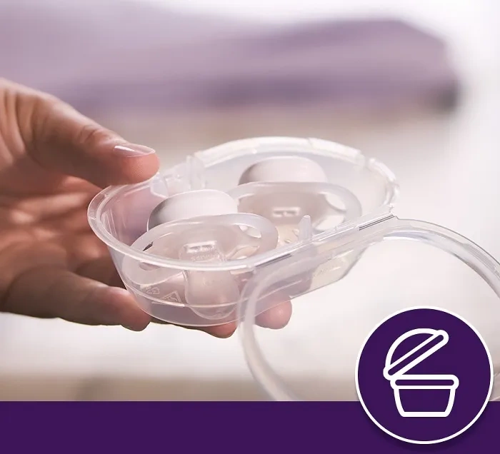 philips avent smoczek w etui do sterylizacji nighttime 