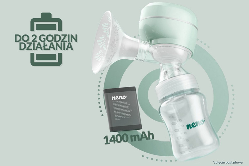 NENO Uno - 2-fazowy bezprzewodowy laktator elektroniczny | POJEDYNCZY