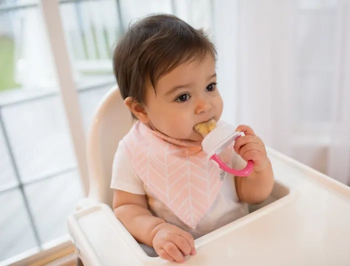 DR BROWN'S - silikonowy gryzak do podawania pokarmu | Różowy