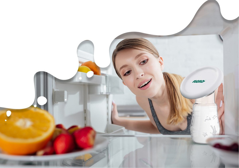 NENO Leite/Bottle 300 - kolektor na mleko MAGICZNA BUTELKA + butelka do karmienia i nauki picia ze smoczkiem 300 ml