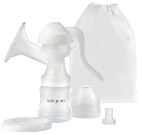 BABYONO Anatomy - laktator ręczny, zestaw w etui 