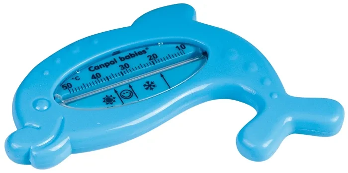 CANPOL BABIES - termometr do kąpieli dla niemowląt DELFIN | Niebieski