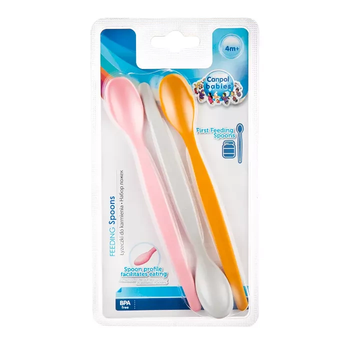 CANPOL BABIES - zestaw pierwszych łyżeczek do karmienia 3szt.