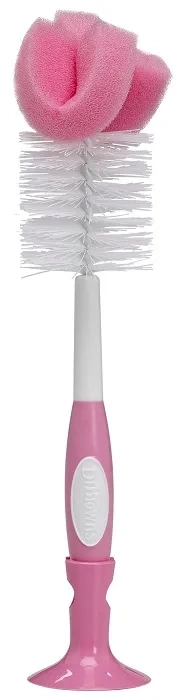 DR BROWN'S - szczotka do czyszczenia butelek i smoczków z przyssawką | MIX KOLORÓW