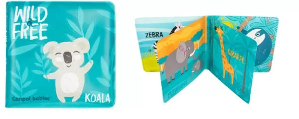 CANPOL BABIES - miękka książeczka edukacyjna z piszczkiem | WILD