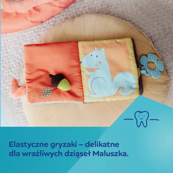 CANPOL BABIES - pluszowa książeczka edukacyjna | FOX