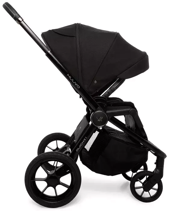 MUUVO Quick SE 2 - wózek wielofunkcyjny, zestaw 2w1 | Chromium Black