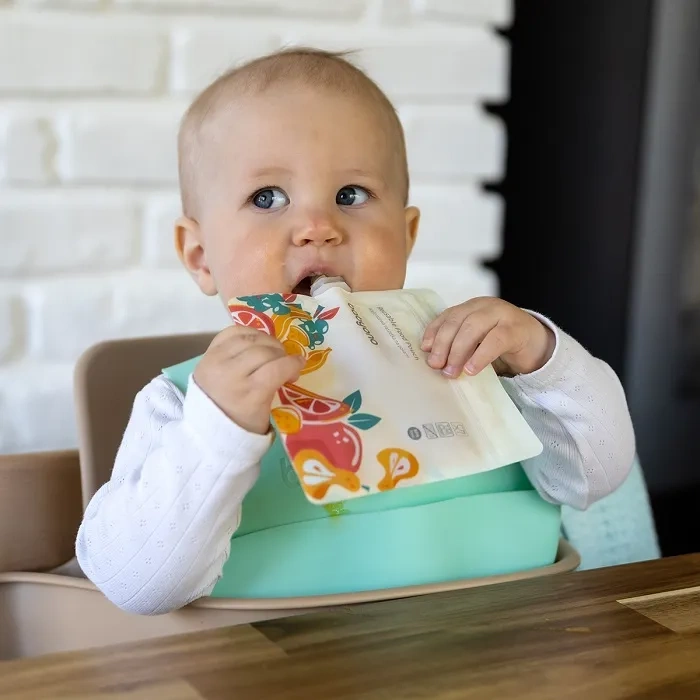 BABYONO - wielorazowe saszetki na mus, kaszkę, deserek | 5 szt.