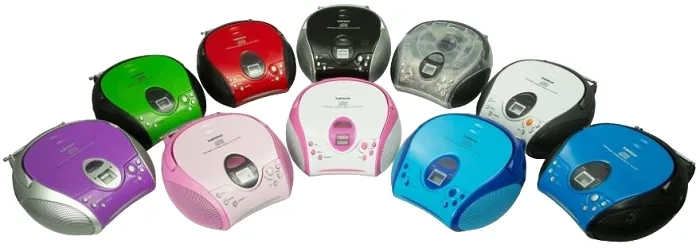 LENCO SCD-24PK Kids - przenośne radio FM z odtwarzaczem CD | Różowe