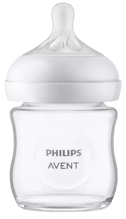 PHILIPS AVENT Natural Response - szklana butelka antykolkowa 120 ml | 0 m+