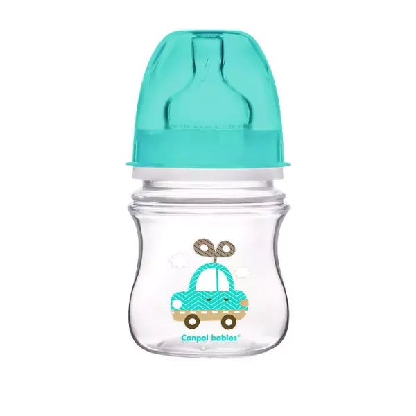CANPOL BABIES - butelka szeroka antykolkowa 120ml PP EasyStart | TOYS