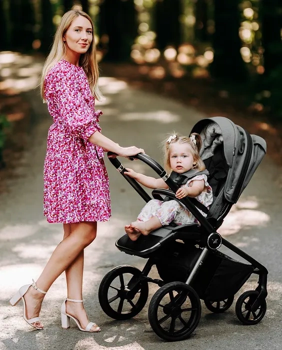 MUUVO Quick SE 2 - wózek wielofunkcyjny, zestaw 2w1 z gondolą Quick SE | Diamond Graphite (+ ADAPTERY)