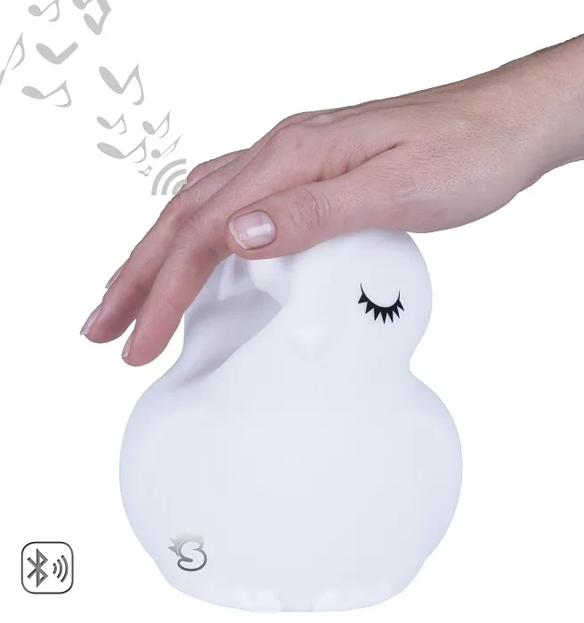 MESMED Świetlaczki - lampka silikonowa z głośnikiem Bluetooth | Sówka Hu Hu