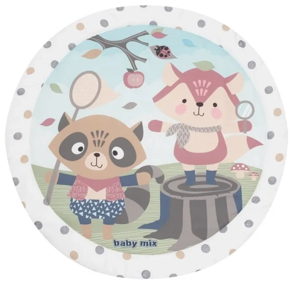 BABY MIX - mata edukacyjna z pałąkiem "Las"