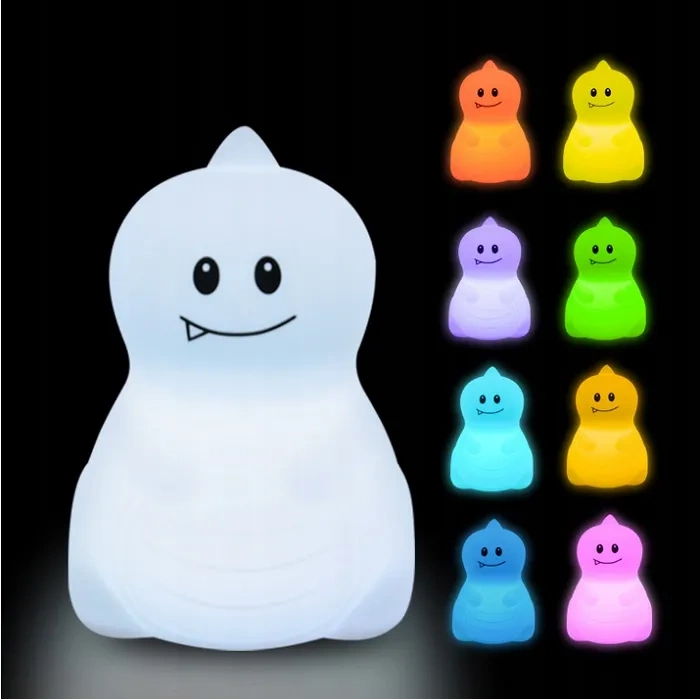 MESMED Świetlaczki - lampka silikonowa z pilotem | Dinozaur Dinuś