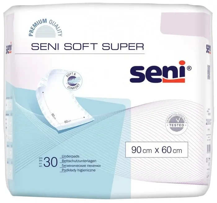 SENI Soft Super - podkłady higieniczne 60 x 90 cm | 30 szt.