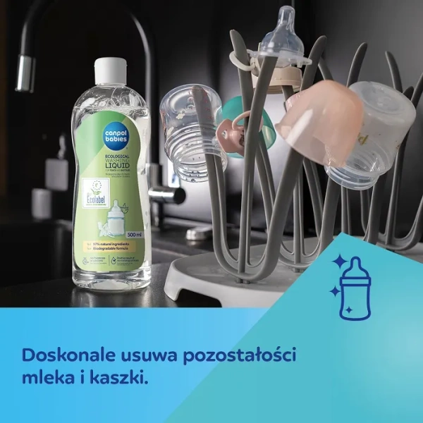 CANPOL BABIES - ekologiczny płyn do mycia smoczków i butelek 500 ml