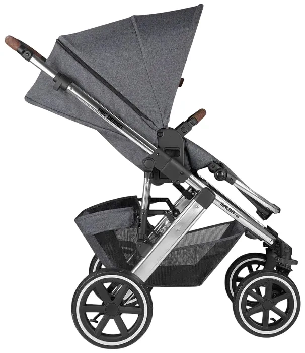 ABC DESIGN Salsa 4 Air - wózek wielofunkcyjny, zestaw 2w1 + okrycie na nóżki | Asphalt