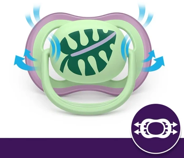 PHILIPS AVENT Ultra Air - smoczek ortodontyczny 2 szt. | 6-18 m