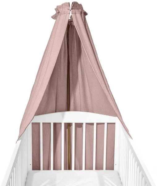 ALBERO MIO - baldachim muślinowy Cotton Color | Różowy