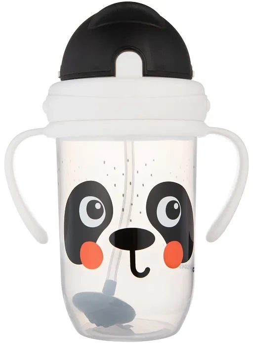 CANPOL BABIES - kubek niekapek z rurką i odważnikiem 270 ml | BabiesBoo panda