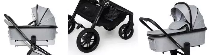 MUUVO Quick 2023 - wózek wielofunkcyjny z gondolą XL, zestaw 2w1 | Onyx Black (+ ADAPTERY)