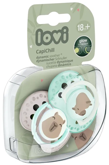 LOVI CapiChill - 2 x smoczek silikonowy dynamiczny 18 m+ | Boy