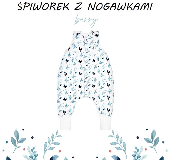 YOONCO - lekki śpiworek do spania z nogawkami | Berry