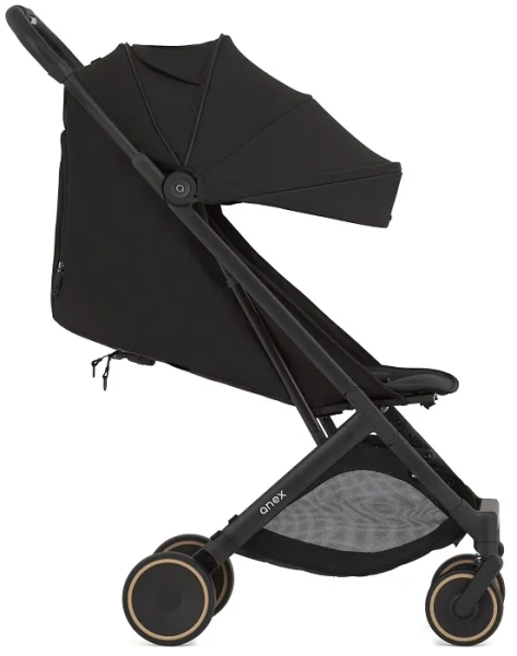 ANEX Air-X2 - lekki wózek spacerowy z uchwytem do przenoszenia | Nero