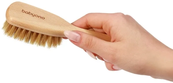 BABYONO - szczotka z naturalnego włosia | średnio miękka