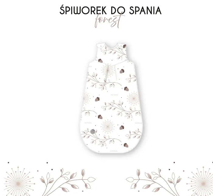 YOONCO - lekki śpiworek do spania dla niemowlaka | Forest