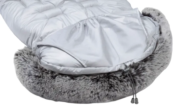 YOONCO - regulowany zimowy śpiworek do wózka z 5-punktowymi wycięciami na pasy | Dove