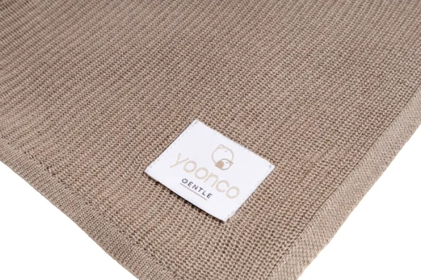 YOONCO Mgiełka - lekki kocyk bambusowy 80x100 cm | Gładki Beżowy