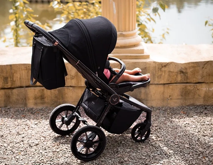 MUUVO Quick SE 2 - wózek wielofunkcyjny, zestaw 2w1 z gondolą Quick 3.0 | Sunset Black + Jet Black (+ ADAPTERY)