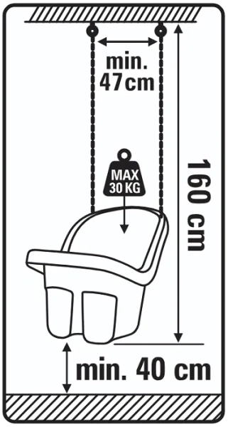 TEGA BABY - huśtawka kubełkowa | Zielona