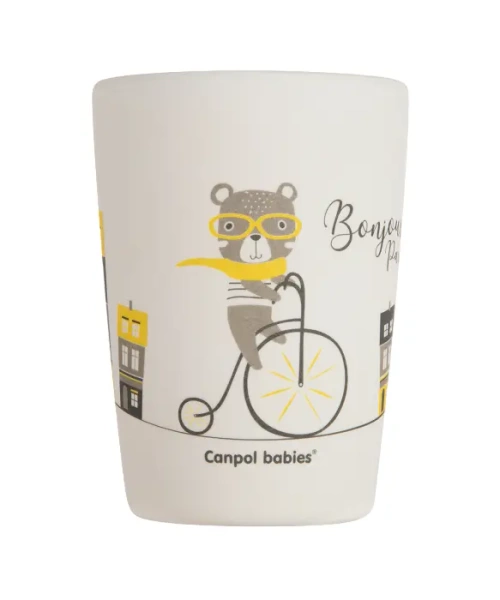 CANPOL BABIES - zestaw naczyń 5 elem. BONJOUR PARIS | beżowy 