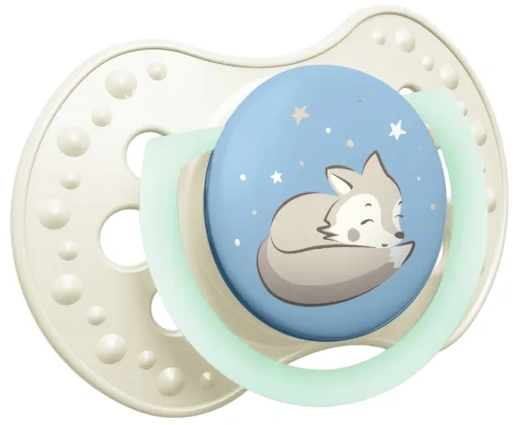 LOVI Night&Day - 2 x smoczek silikonowy dynamiczny 0-6 m | Boy
