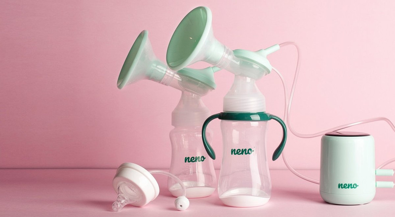 NENO Bottle 300 - 2 x butelka do karmienia i nauki picia ze smoczkiem | 300 ml