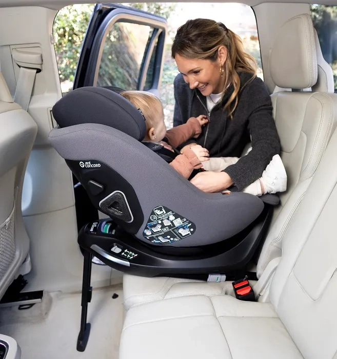 JANE CONCORD Kombikid - fotelik samochodowy 40-105 cm + baza Kombibase | Mars Gray