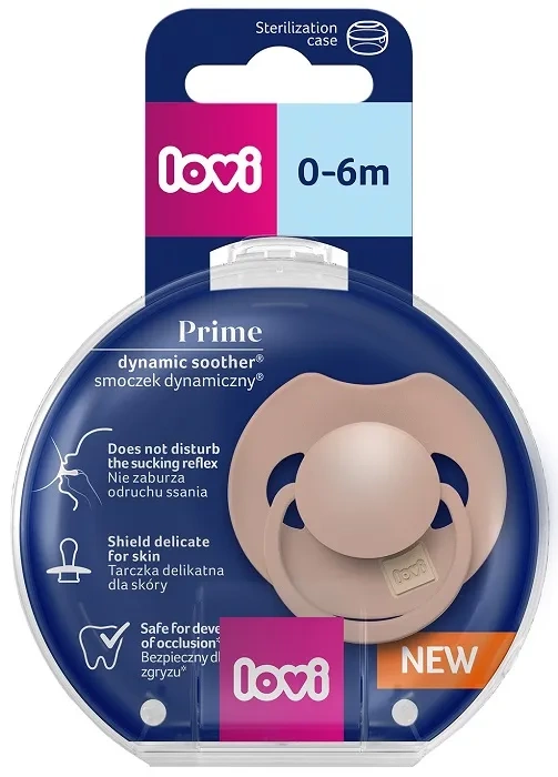 LOVI Prime - smoczek silikonowy dynamiczny 0-6 m | Blush