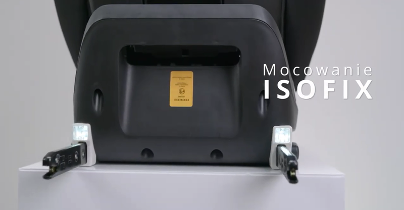 BABYSAFE Westie - obrotowy multimedialny fotelik samochodowy RWF FWF 0-18 kg | Grey-Black