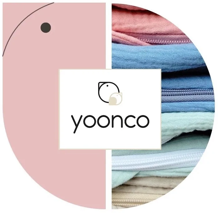 YOONCO - całoroczny, muślinowy śpiworek do spania dla niemowlaka | Beż
