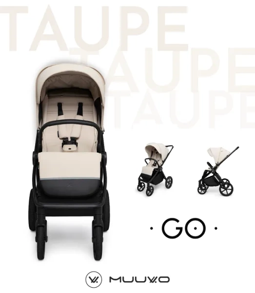 MUUVO Go - wózek spacerowy z akcesoriami | Taupe