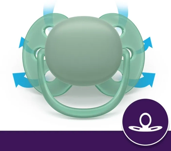 PHILIPS AVENT Ultra Soft Ultradouce - smoczek ortodontyczny 2 szt. | 6-18 m