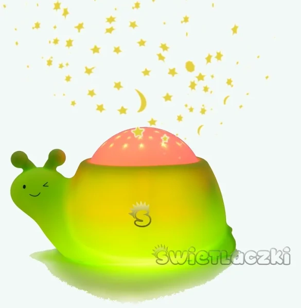 MESMED Świetlaczki - muzyczna lampka z projektorem | Ślimaciuś