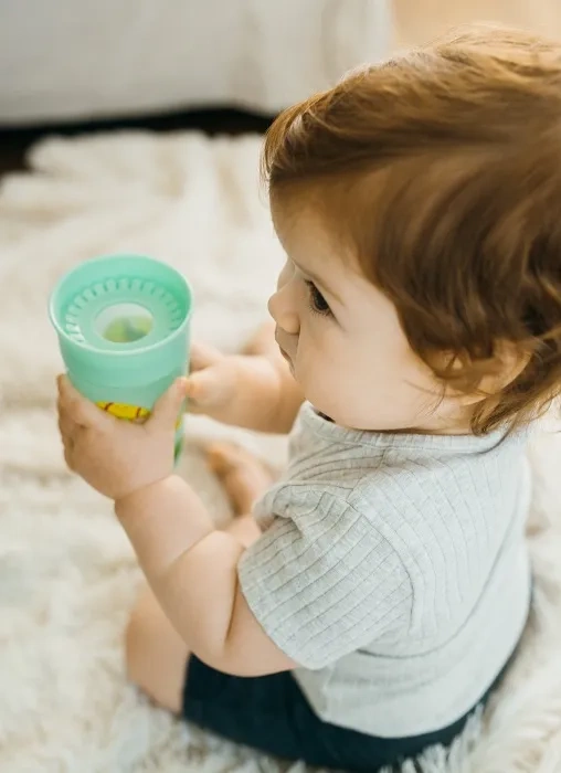 DR BROWN'S Cheers 360° - kubek "picie jak ze szklanki" 300 ml, 9 m+ | Zielony