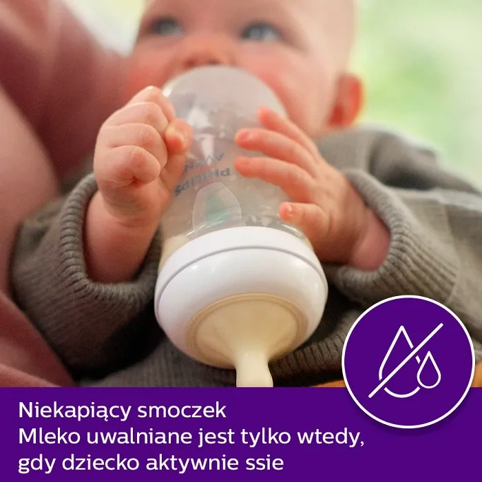 PHILIPS AVENT Natural Response - zestaw: 4 butelki + AirFree + smoczek + szczotka | 0 m+